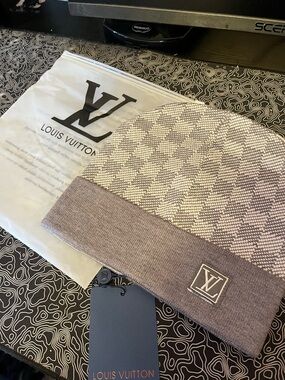 Louis Vuitton Gray Beanie